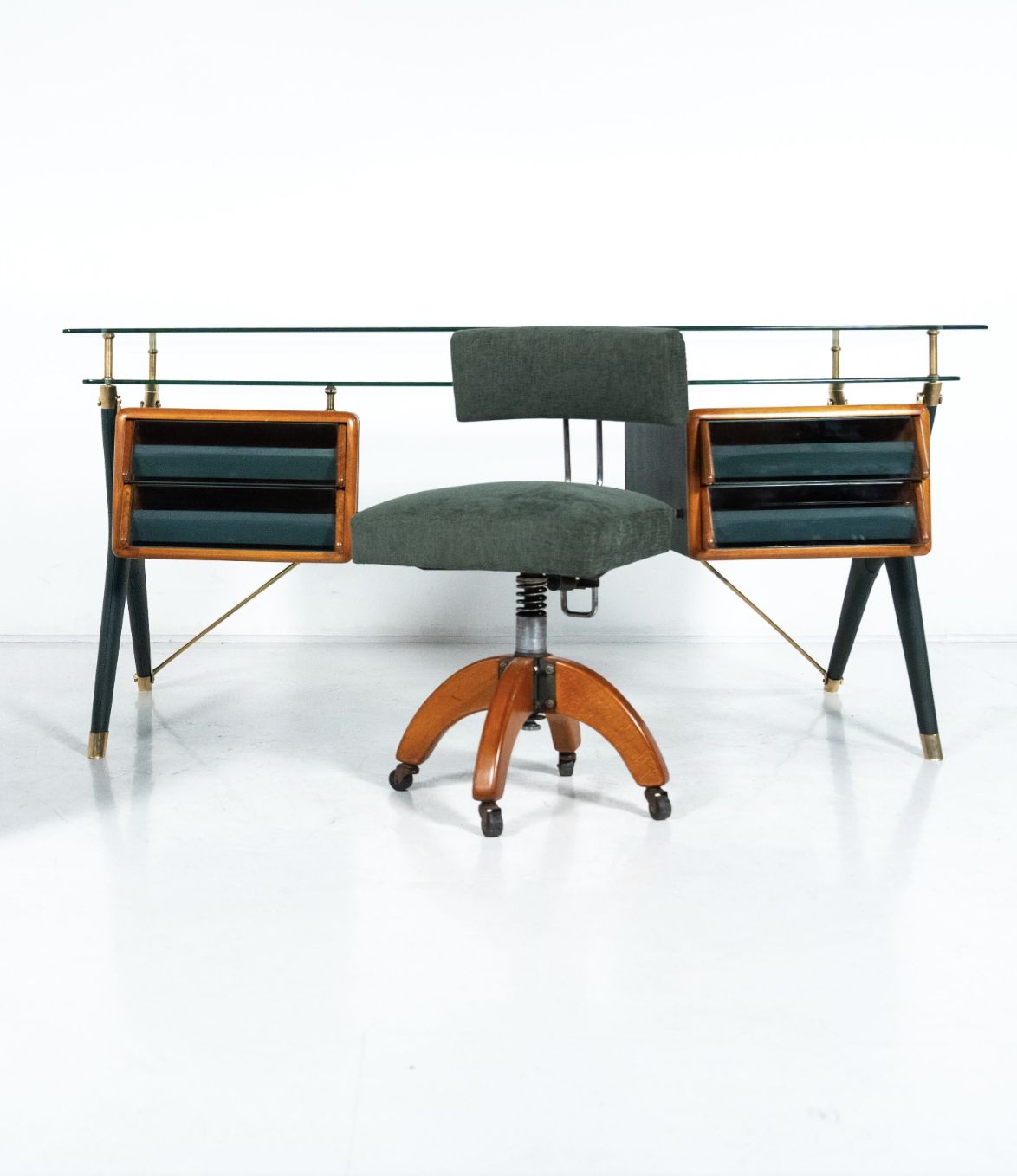 Large Desk By Silvio Berrone From The Bialetti Building, Omegna, Italy, 1955 photo buy