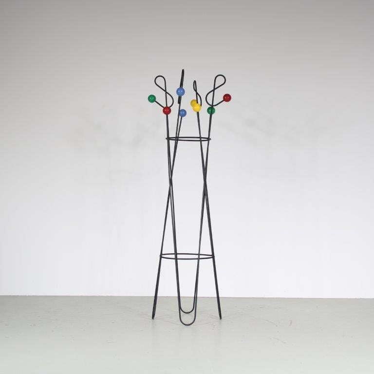 1950s “Clé De Sol” Coat Rack By Roger Feraud From France
