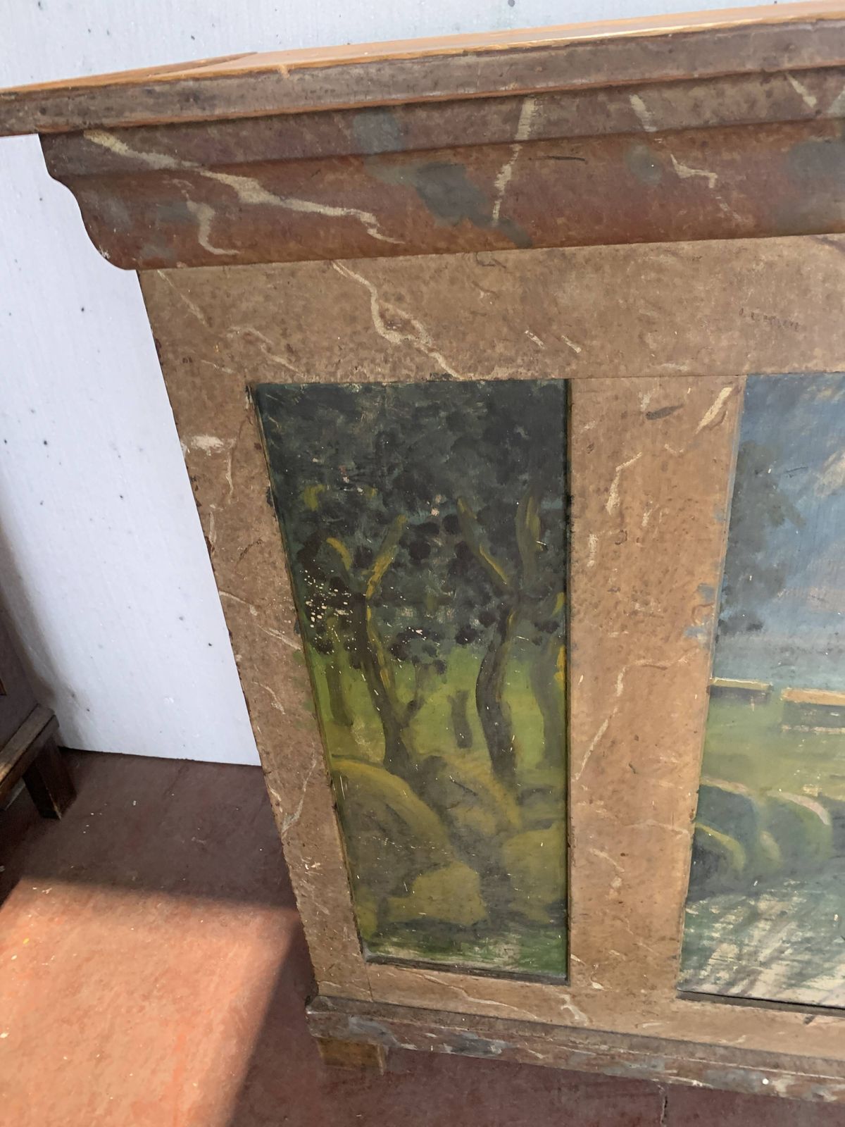 Small Flemish Style Counter In Patinated Fir  20th Century photo buy