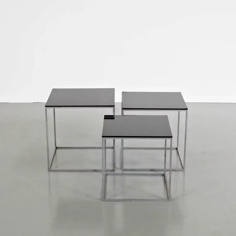 Poul Kjaerholm Pk71 Nesting Tables For E. Kold Christensen, Denmark 1960 photo furniture