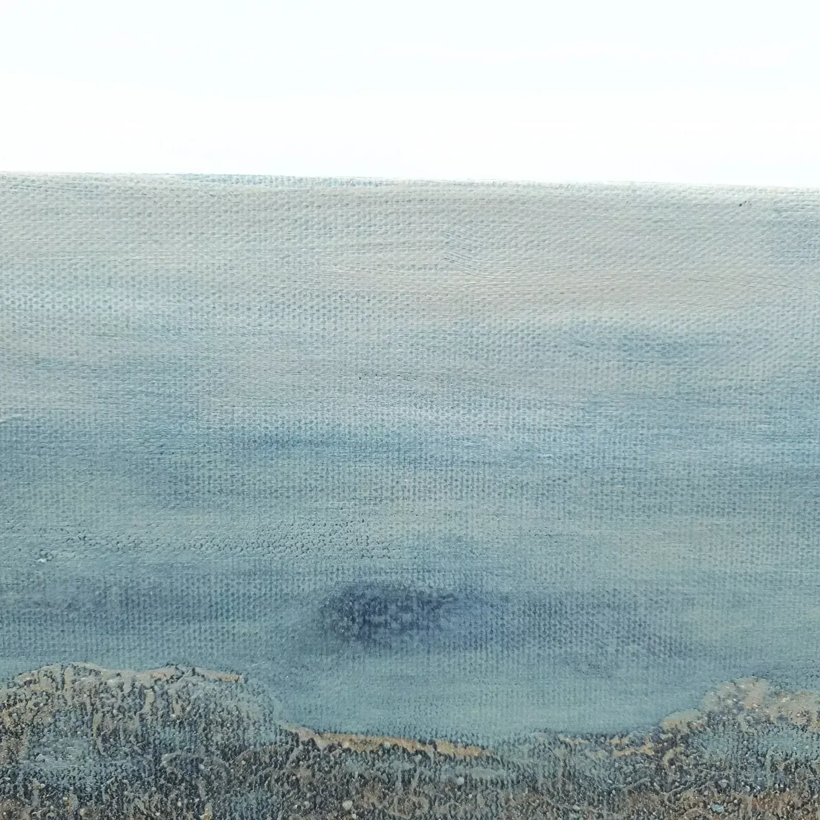 Signed Karen Picton Mud On Canvas Original Painting Dartmoor Earth Land Inspired photo vinterior