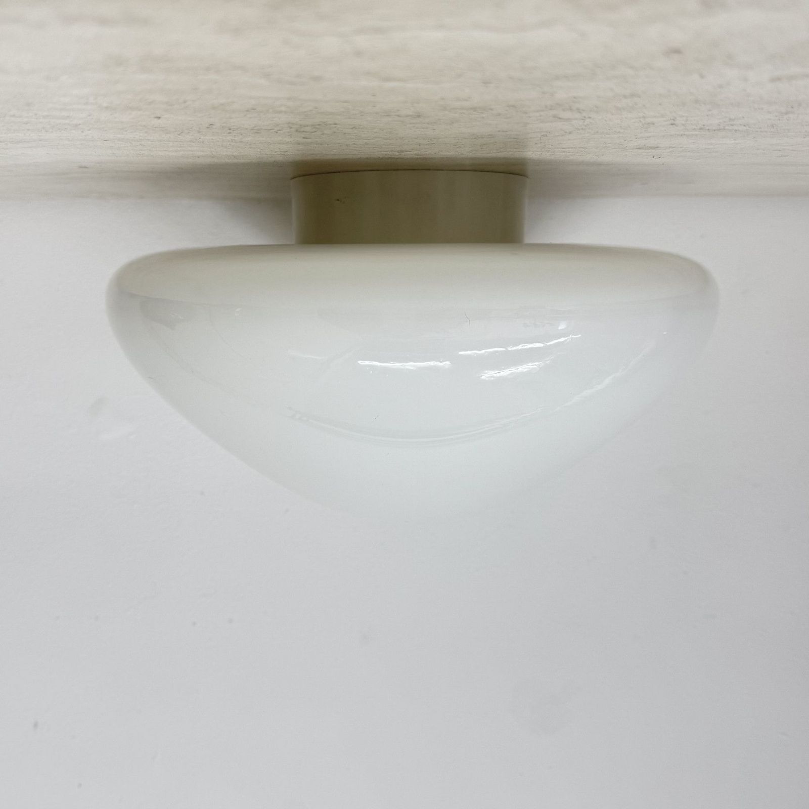German Mid Century Glass 961 Ceiling Or Wall Lamp By Wilhelm Wagenfeld For Lindner, 1950s photo 337.0