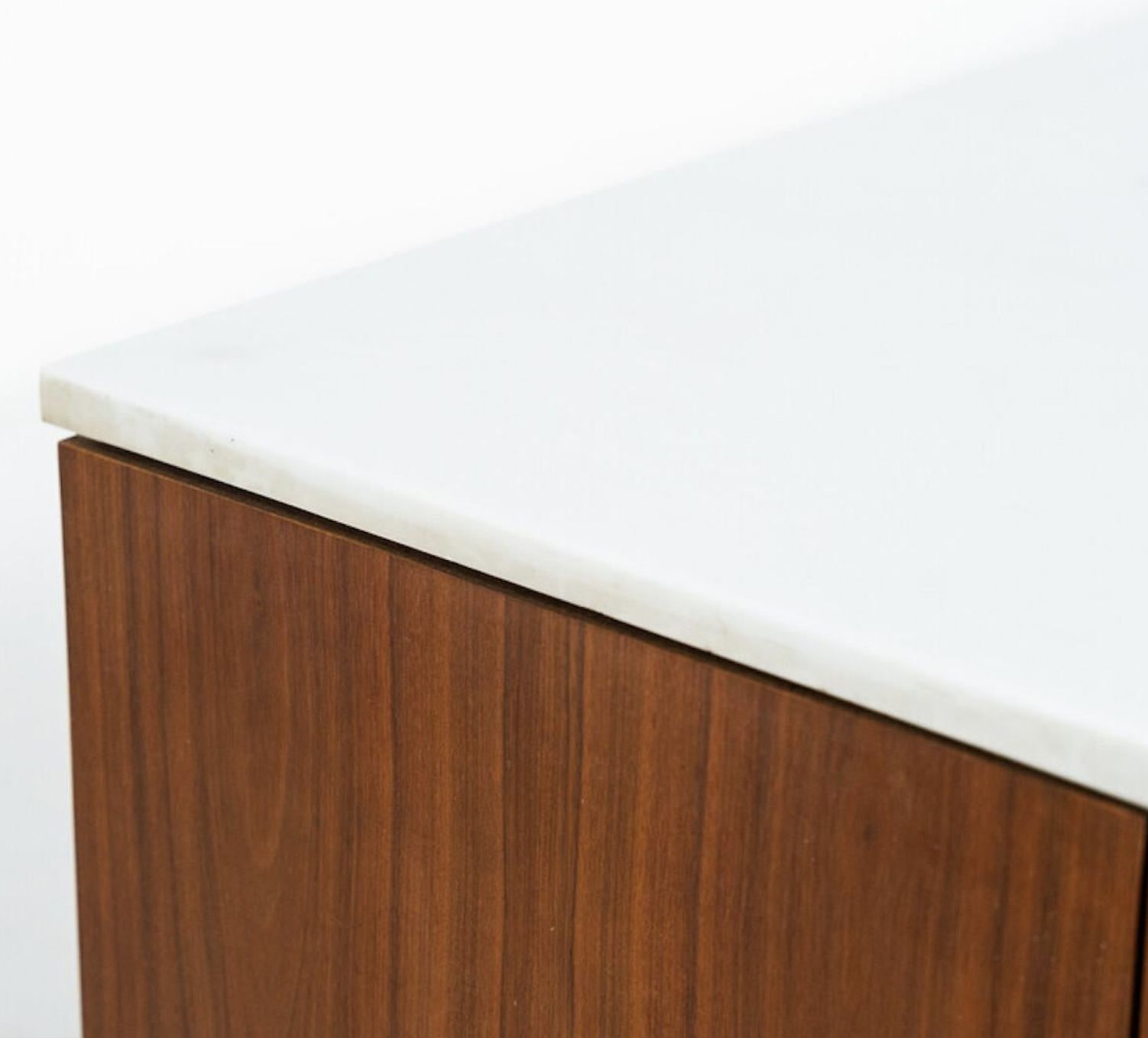 Mid Century Modern Sideboard, Wood And Marble, Italy, 1970s photo buy
