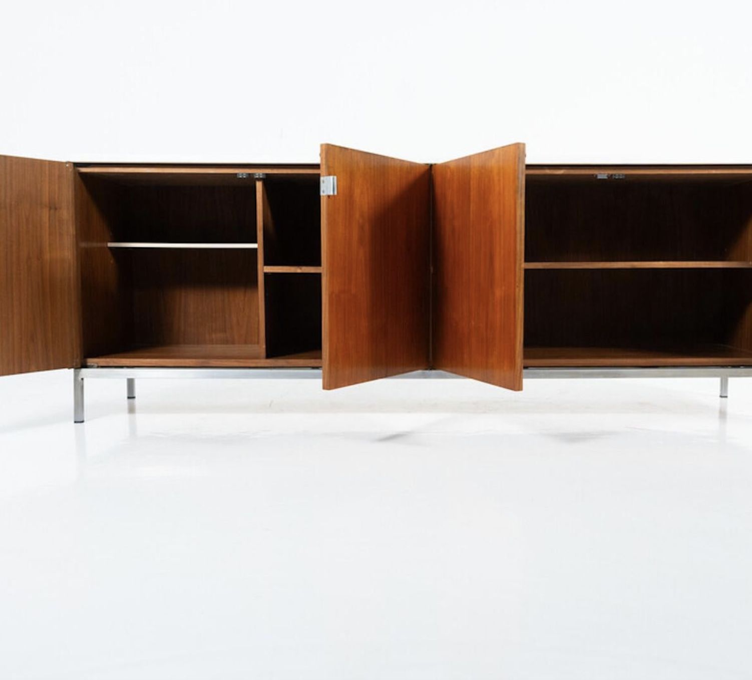photo furniture Mid Century Modern Sideboard, Wood And Marble, Italy, 1970s