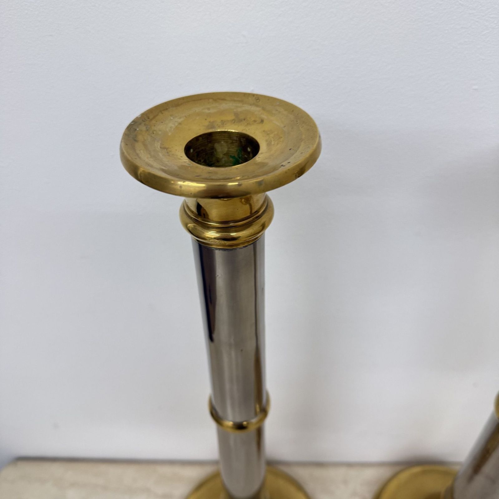 Set Of 2 Large Gunther Lambert Design Candle Stick , 1970s photo for sale