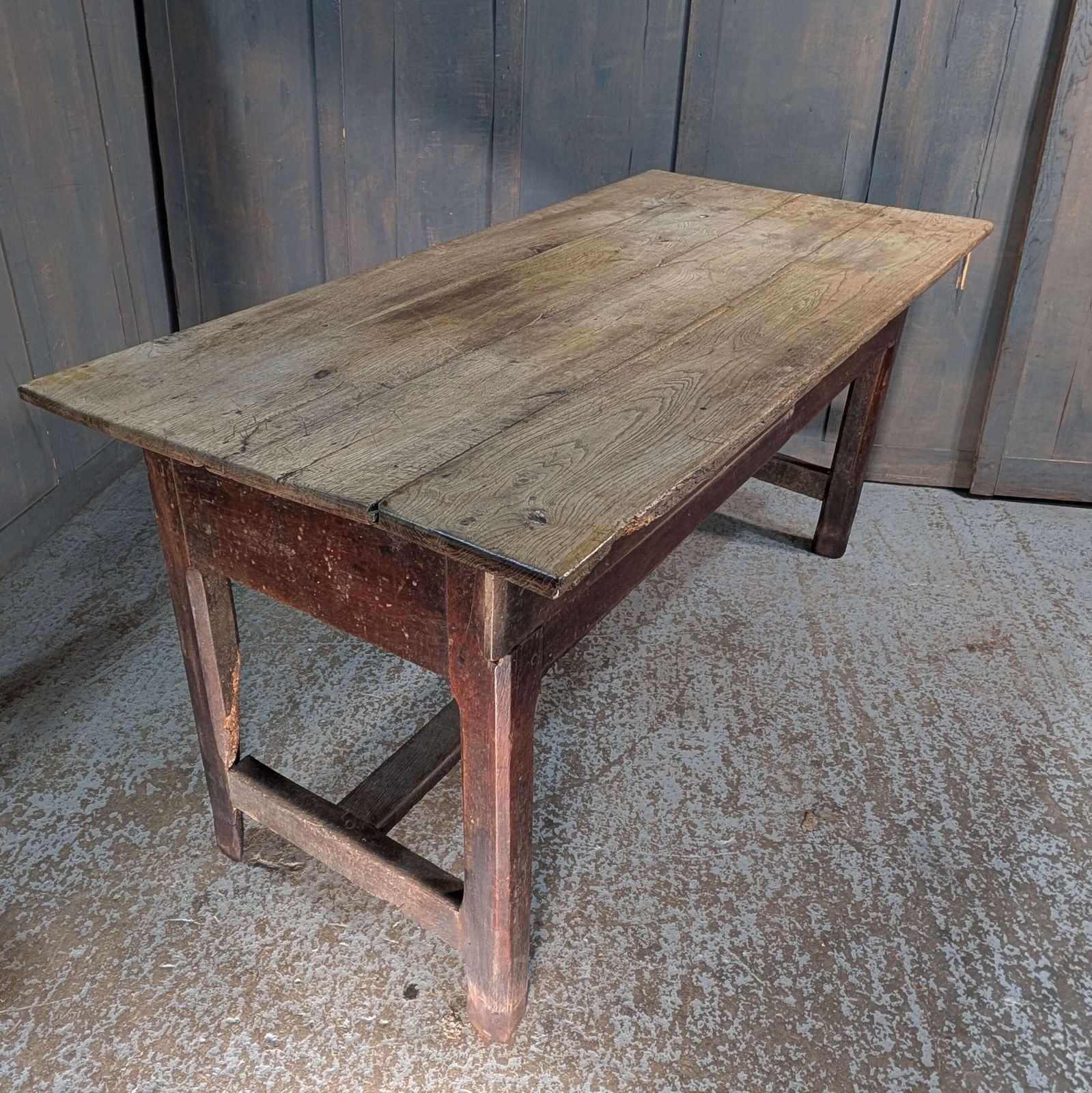 Antique 19th Century Oak French ‘Bread’ Table photo vinterior