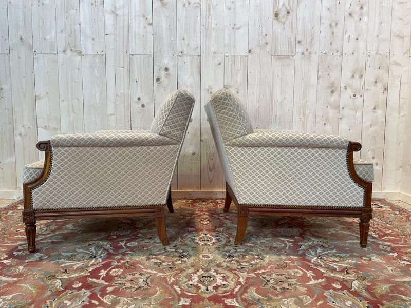 Salon Louis XVI Canapé Et Paire De Bergères photo Furniture