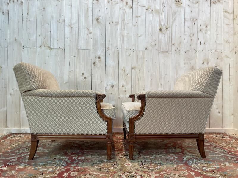 Salon Louis XVI Canapé Et Paire De Bergères photo vinterior
