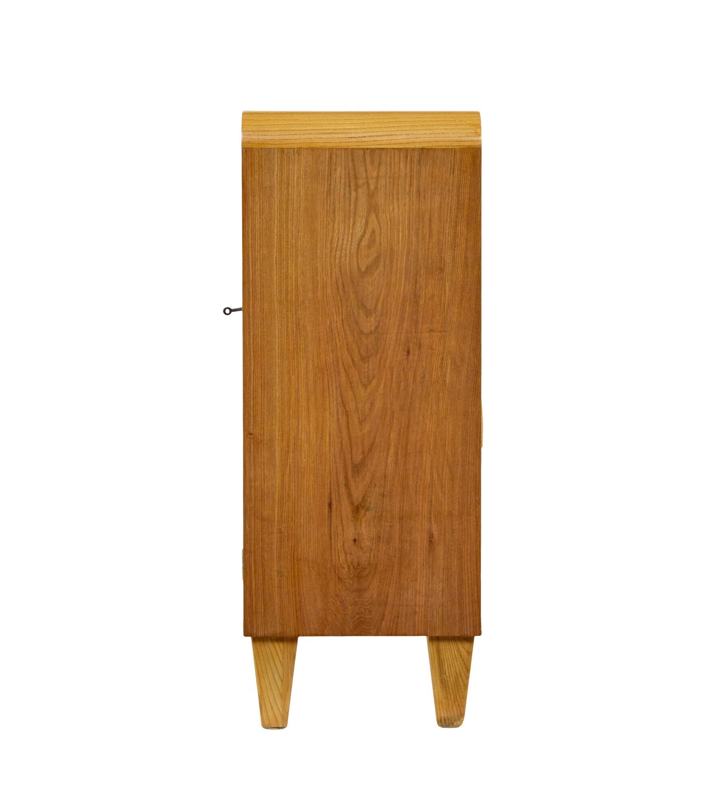 Swedish Mid Century Burr Elm Low Open Bookcase photo furniture