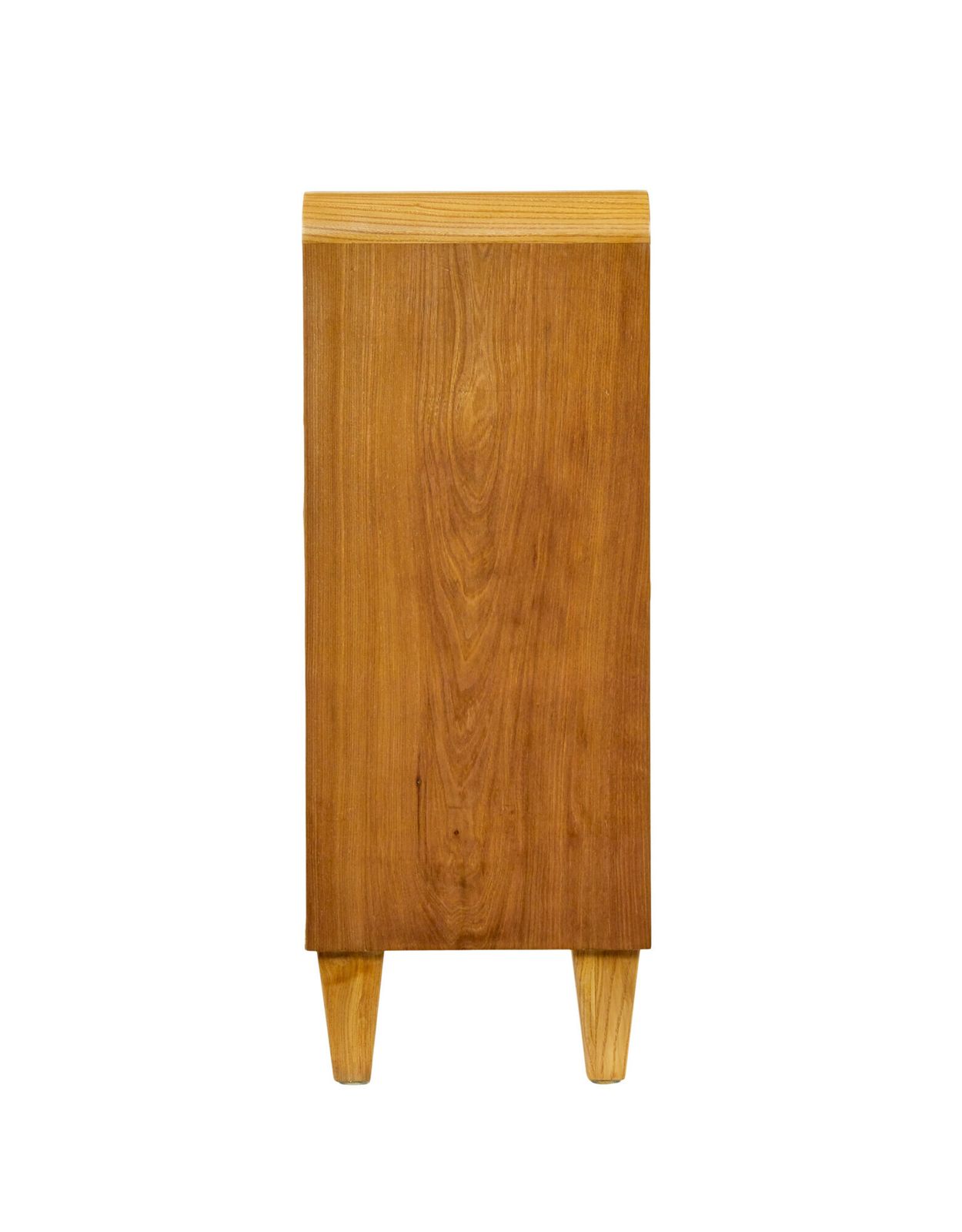 Swedish Mid Century Burr Elm Low Open Bookcase photo Furniture