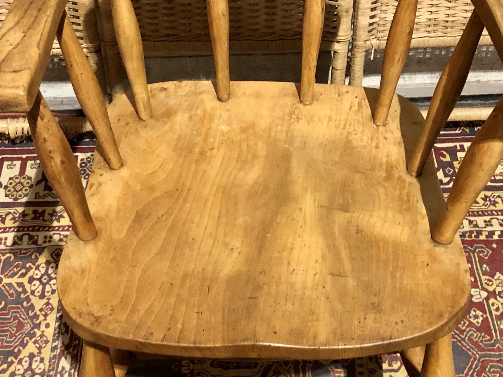photo furniture Handsome Pair Of Vintage Desk Chairs / Smokers Bows