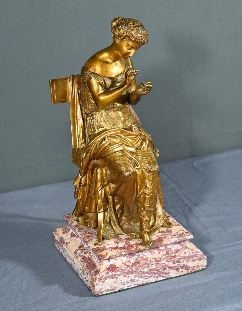 Bronze With Golden Patina “La Couture” – Early 20th Century photo furniture