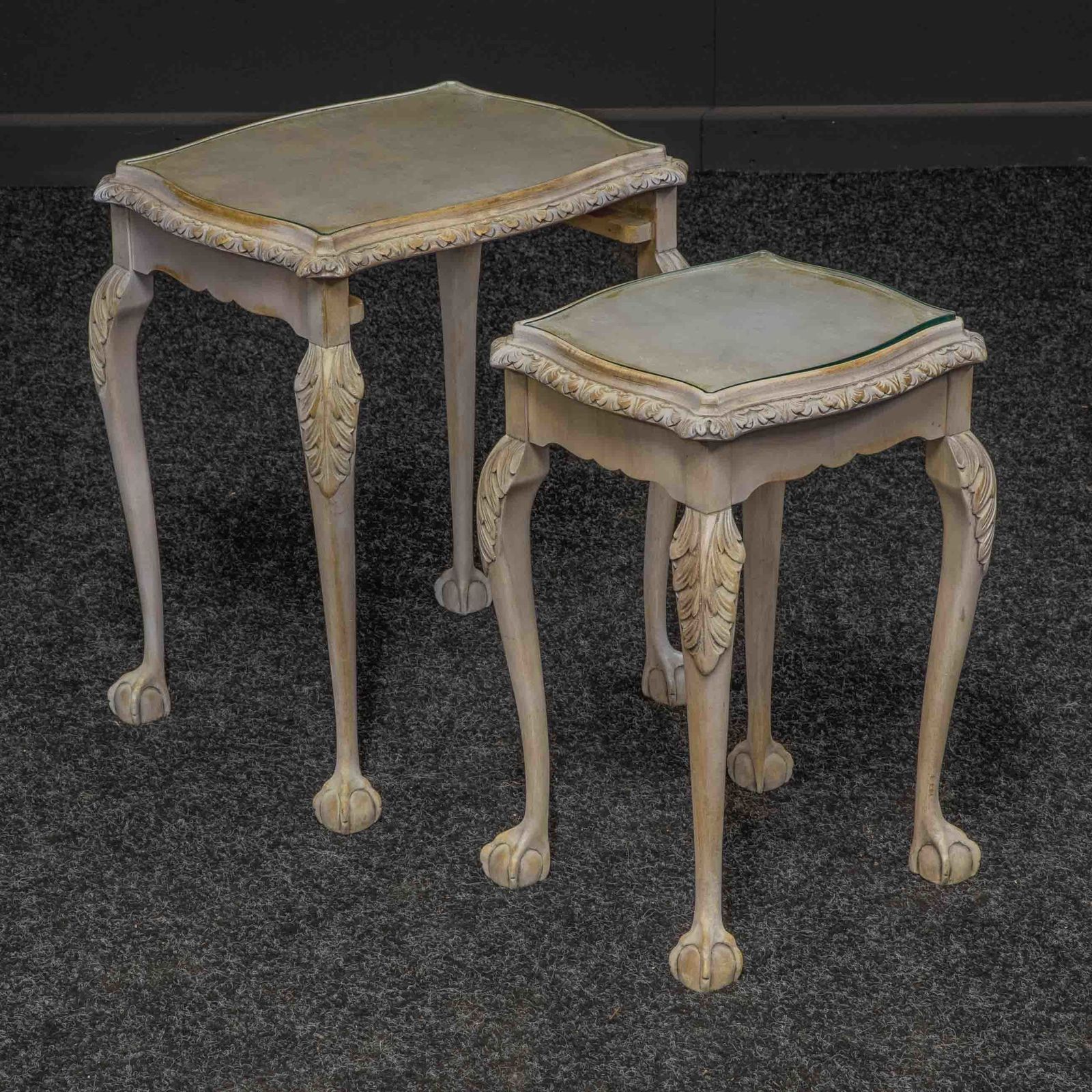 Set Of Two Nest Of Tables, 1930s, Antique photo for sale