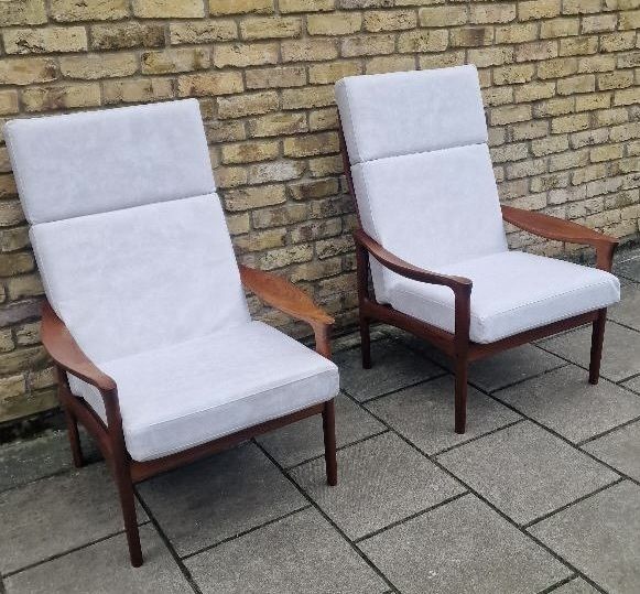 A Pair Of 1960s Danish Armchairs Attributed To Illuminate Wikkelsoe photo furniture