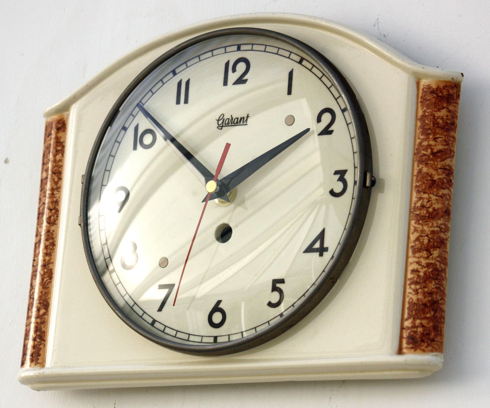 Vintage Garant Wall Clock   Ceramic Retro Style Mid Century Style Antique German Clock Gift Off The Wall Clocks photo furniture
