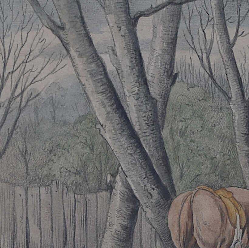 Poachers Ferretting Rabbits, Watercolour After Samuel Alken Jnr. photo Art