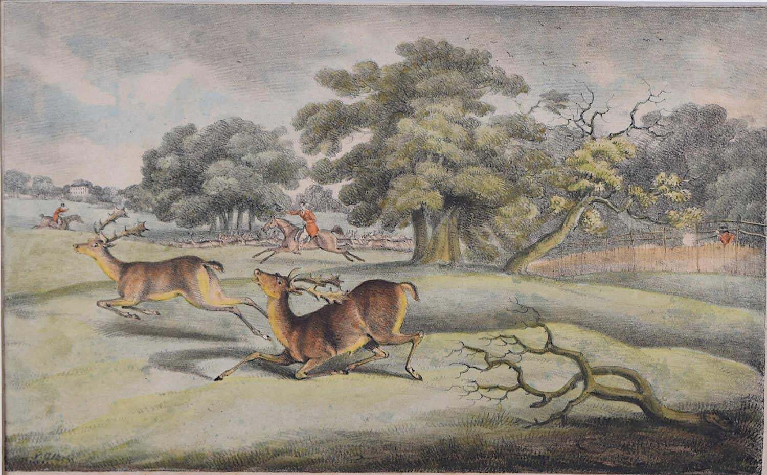 Delineations Of British Field Sports, Lithograph Series By Samuel Alken1822 photo furniture