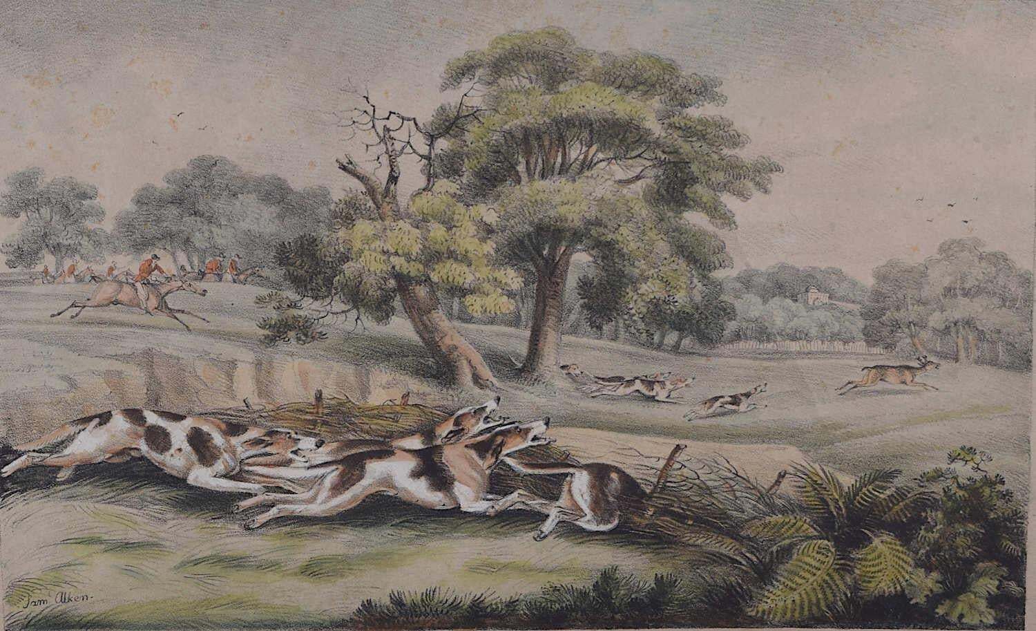photo furniture Delineations Of British Field Sports, Lithograph Series By Samuel Alken1822