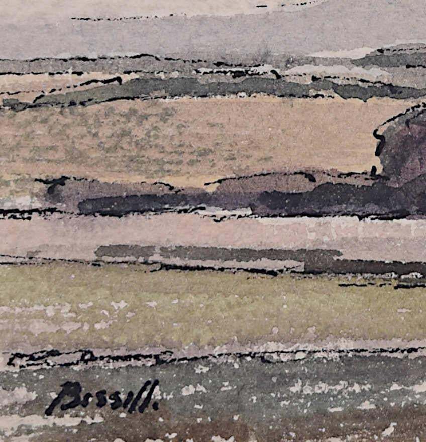 Rural Landscape Scene, Watercolour By George Bissill photo for sale