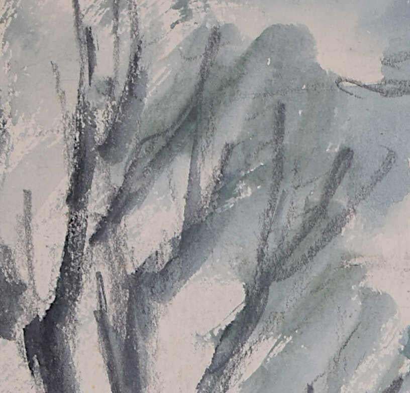 View Through The Village, Watercolour By George Bissill photo for sale