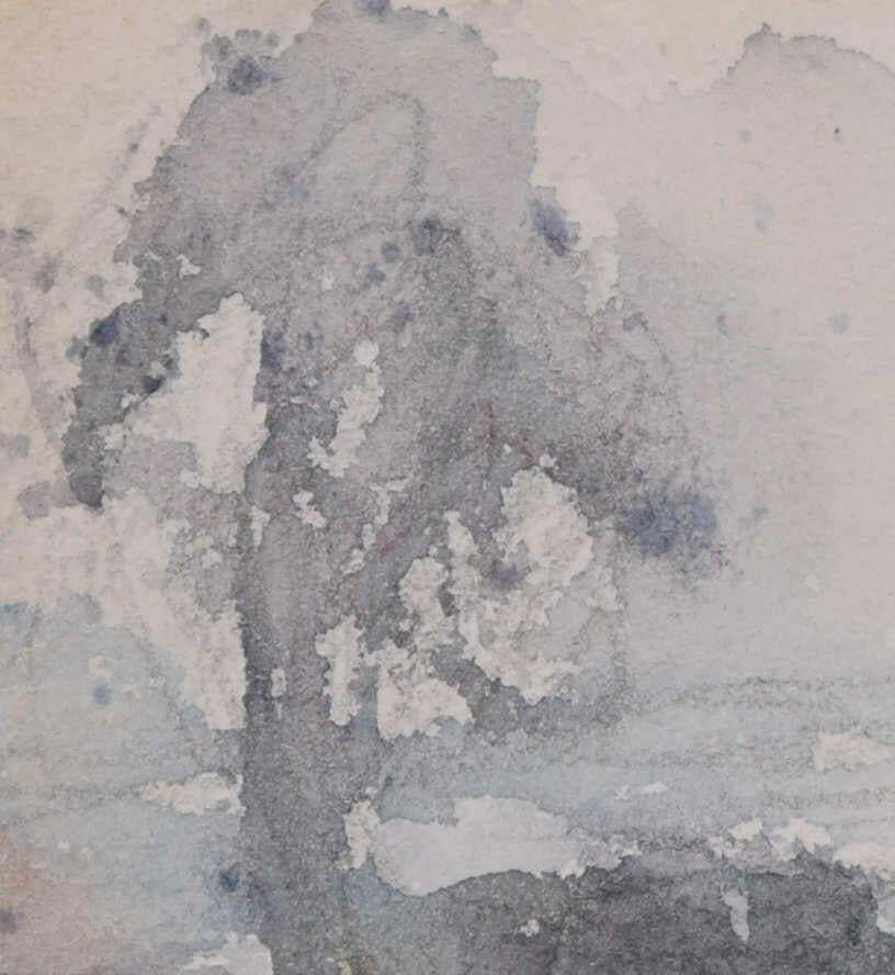 Forest Landscape, Watercolour By George Bissill photo for sale