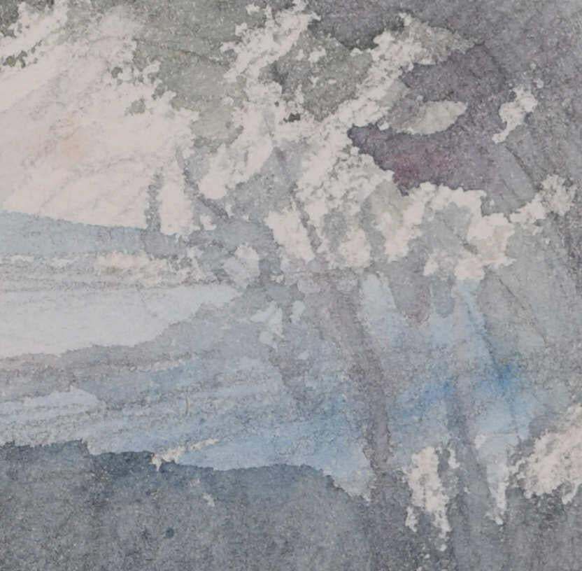 Forest Landscape, Watercolour By George Bissill photo Art