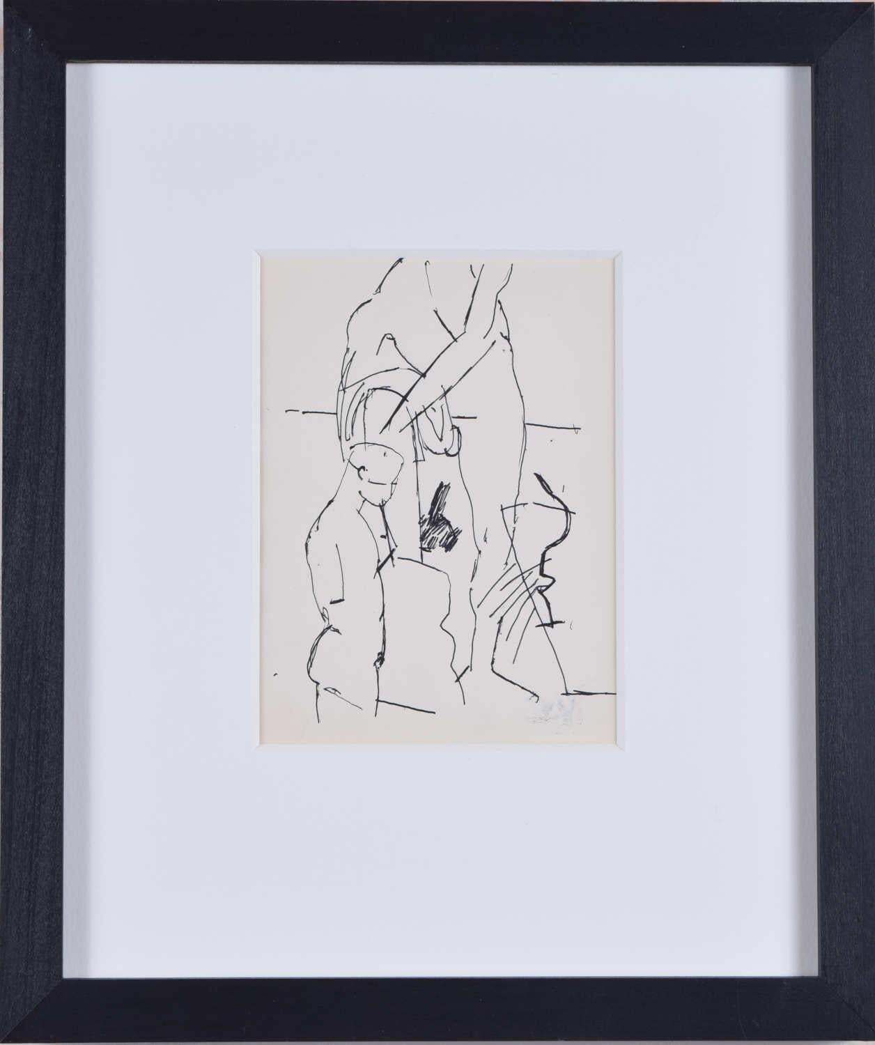Male Nudes, Sketch By Keith Vaughan