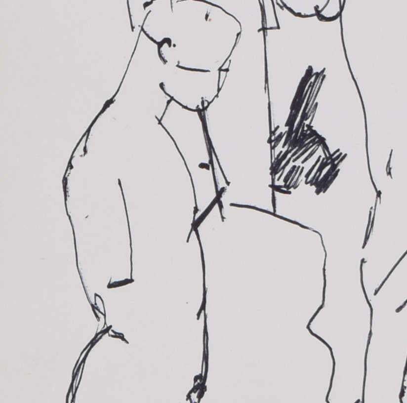 Male Nudes, Sketch By Keith Vaughan photo for sale
