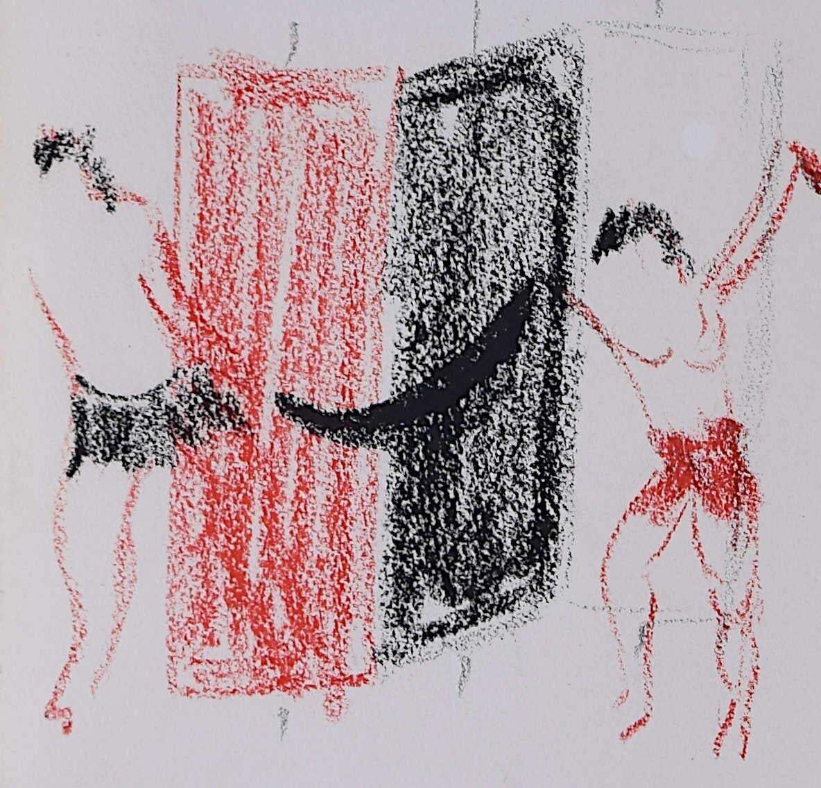 Stage Design, Wax Crayon Drawing By Sir Terry Frost Ra photo furniture