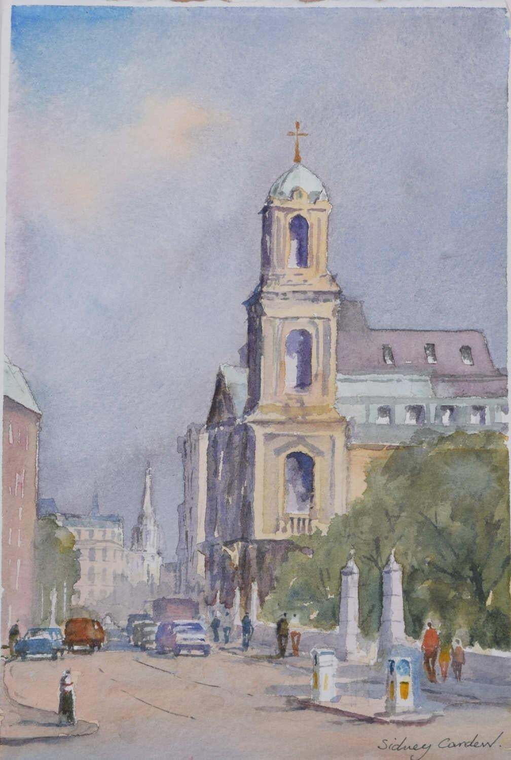 High Holborn, Watercolour By Sidney Cardew C.1990