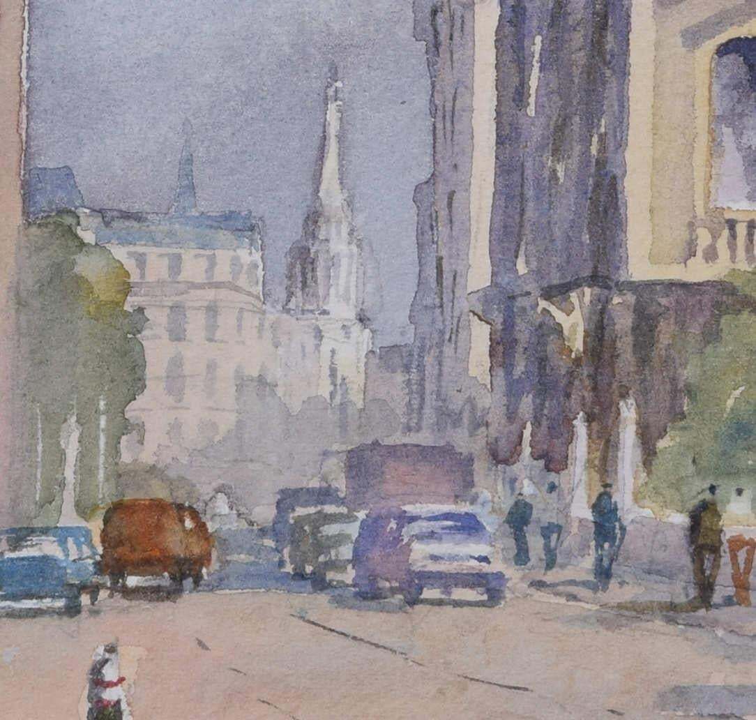 High Holborn, Watercolour By Sidney Cardew C.1990 photo Art