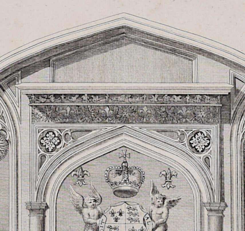 Monument Of King Edward IV, Windsor, Engraving By James Basire 1790 photo furniture