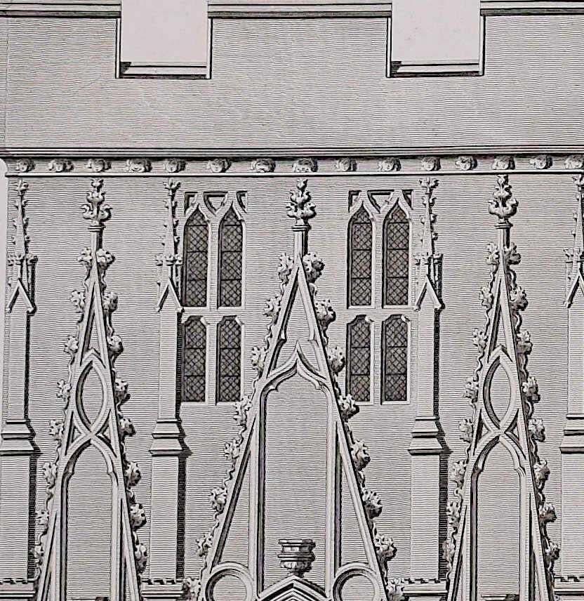 Architectural Fragments Of St Albans Cathedral, Engraving By James Basire 1810 photo furniture