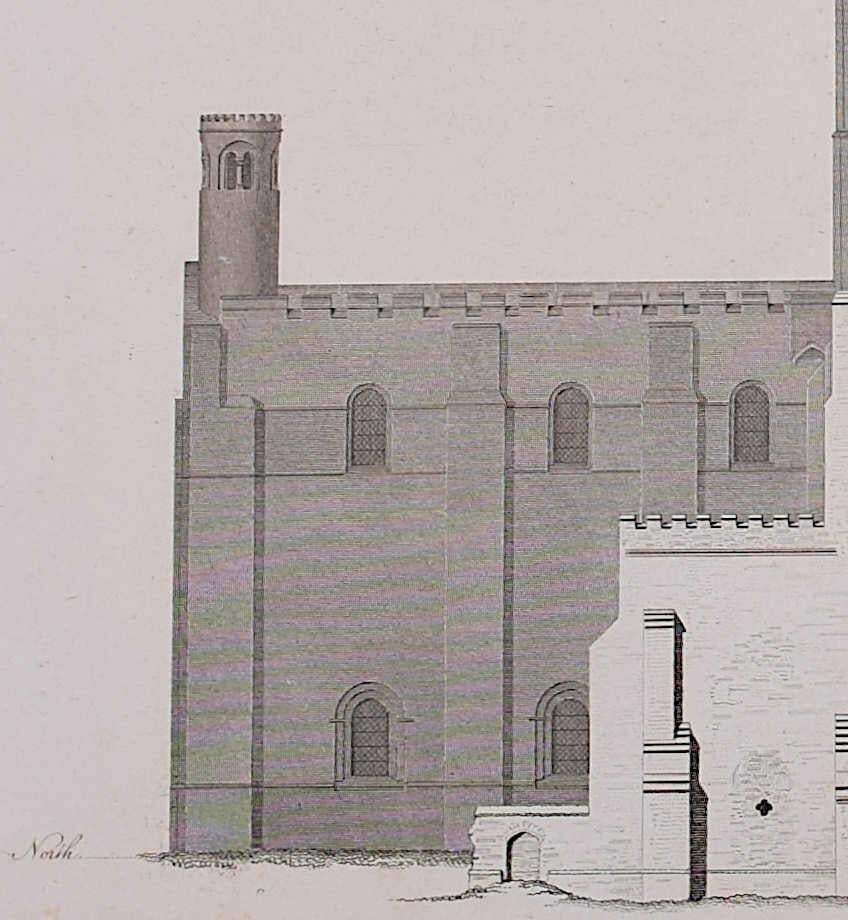 St Albans Cathedral, Engraving By James Basire 1810 photo Art