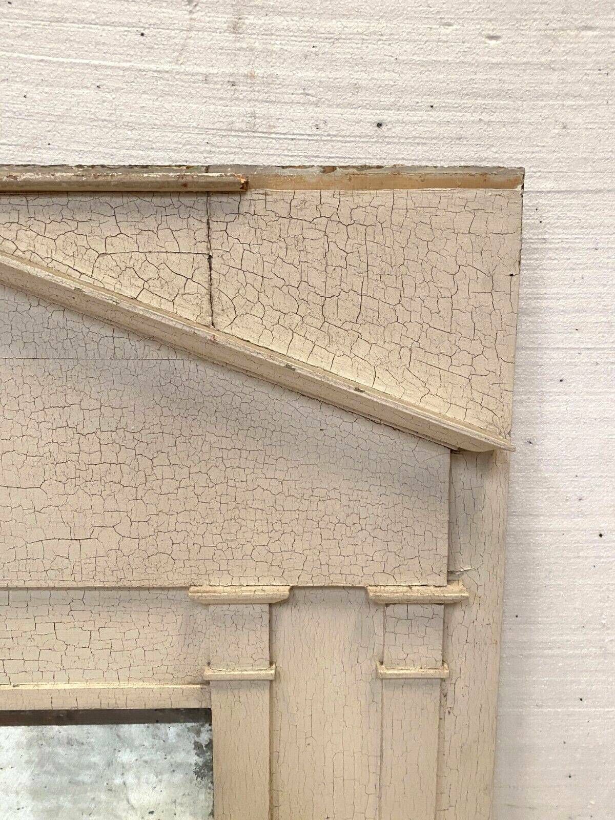 Empire Wooden Mirror With Crackle Patina 19th Century photo for sale