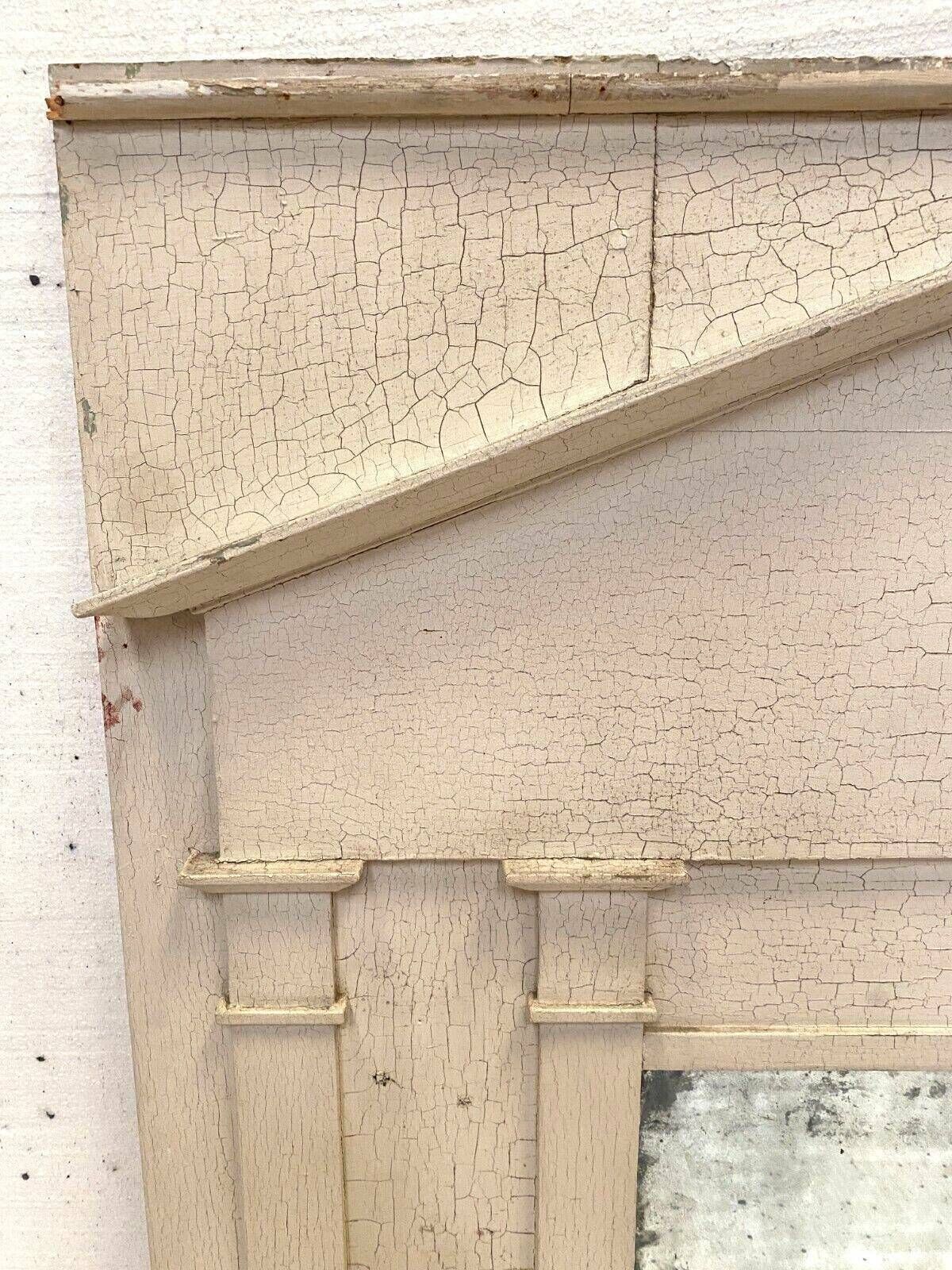 Empire Wooden Mirror With Crackle Patina 19th Century photo 564.75