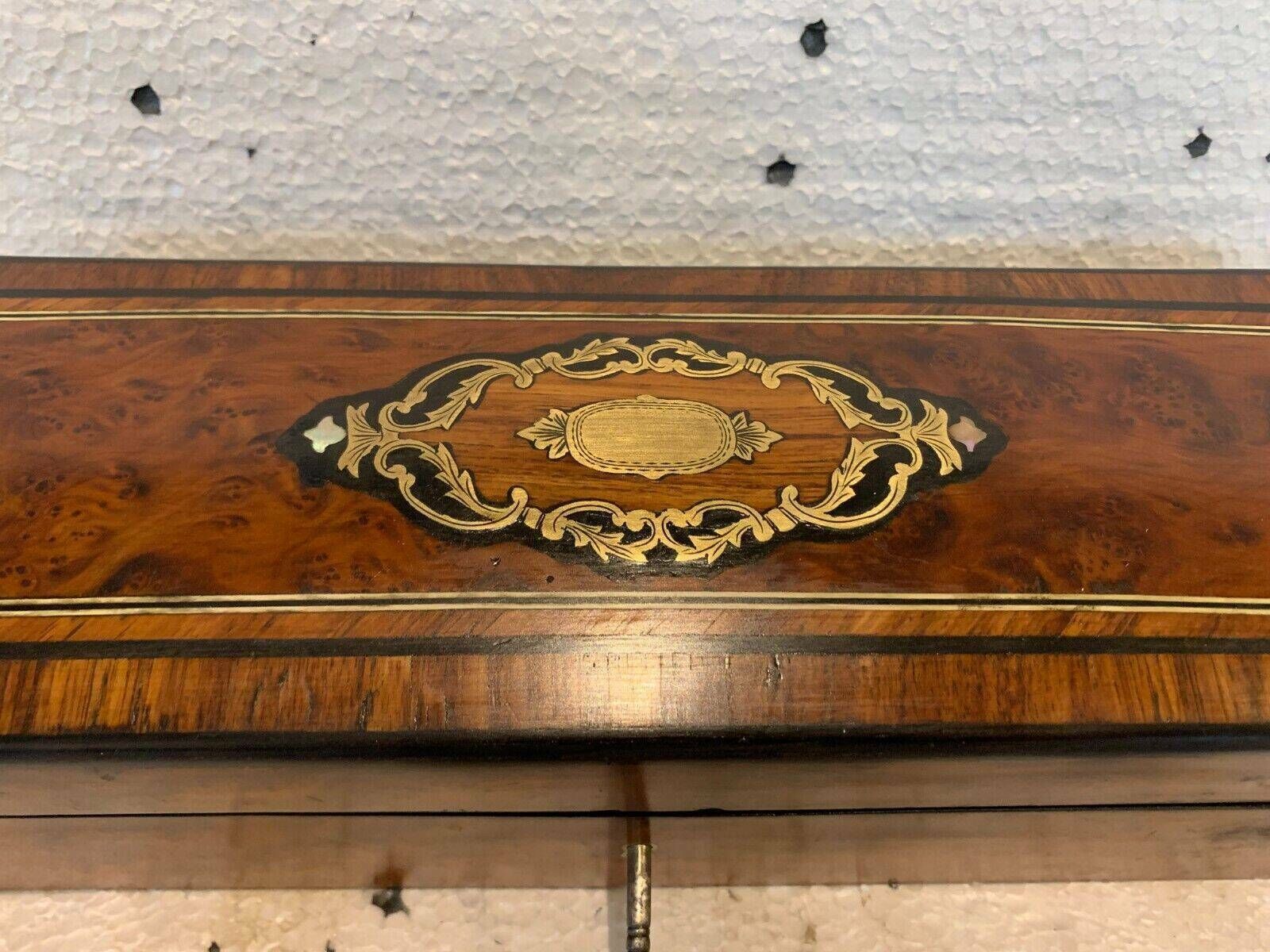 Glove Box In Thuja Burl Napoleon III Boulle Marquetry 19th Century photo furniture