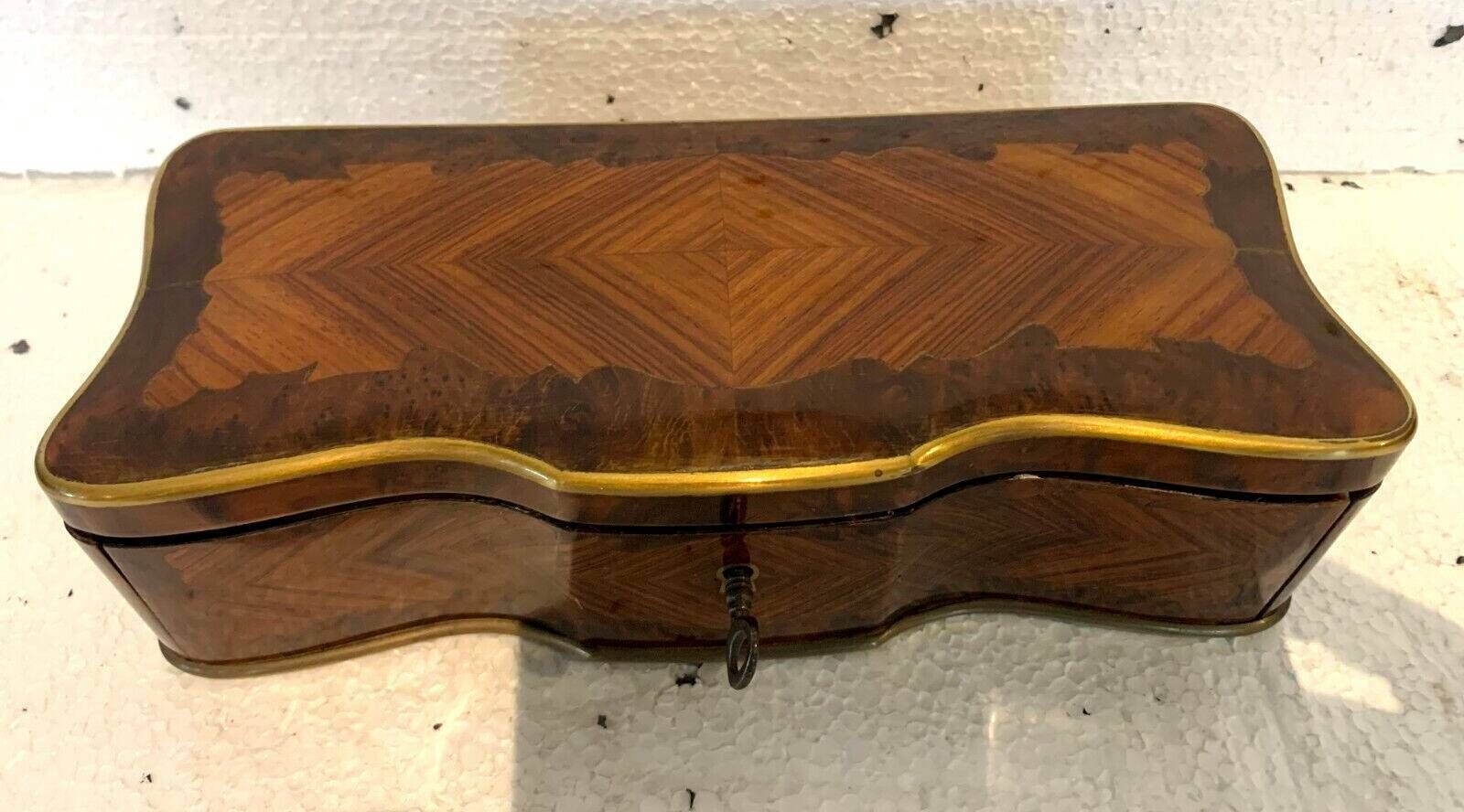 Glove Box In Thuja Burl Napoleon III Boulle Marquetry 19th Century photo buy