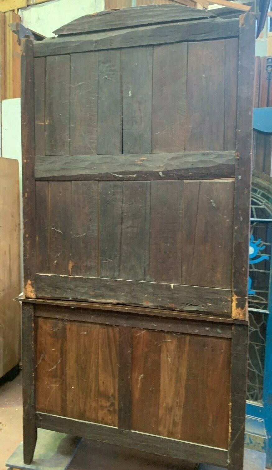 Furniture Buffet 2 Louis XV Bodies In Walnut / 18th Century Furniture / Antique XVIII Furniture photo