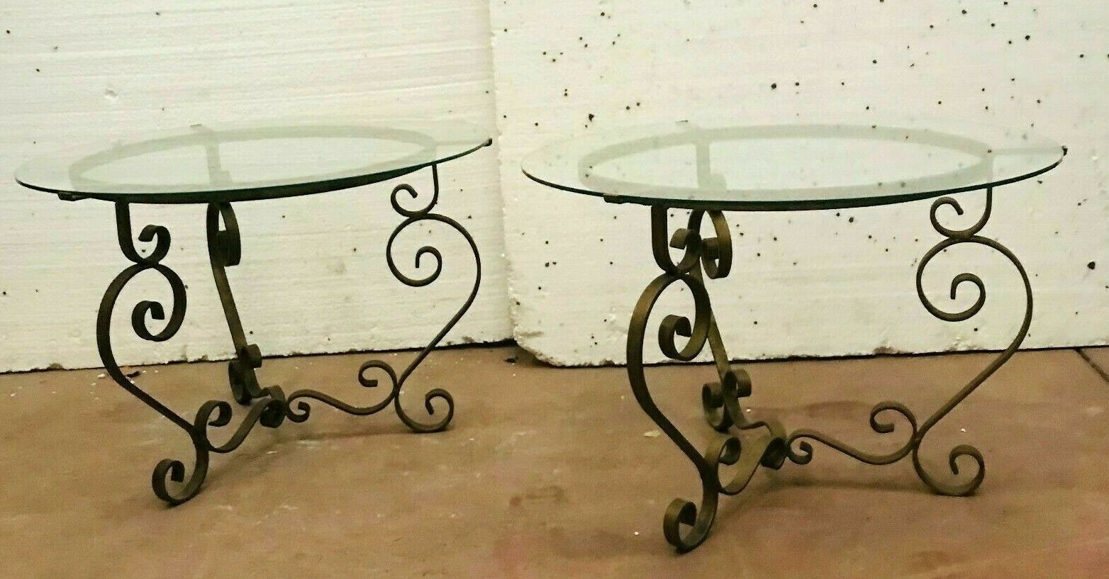 Pair Of 20th Century Wrought Iron Coffee Tables