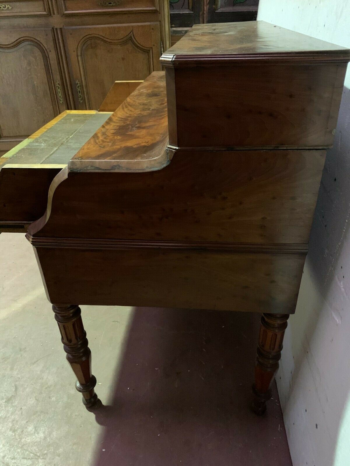 Louis Philippe 19th Century Cylinder Desk In Mahogany photo buy