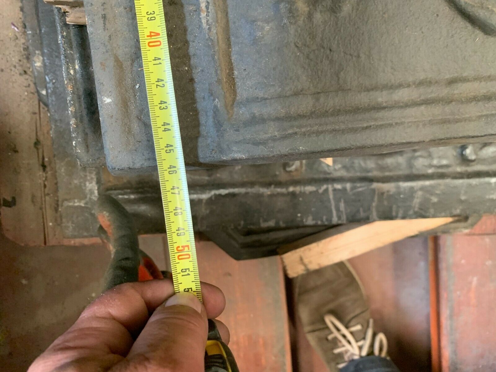 20th Century Cast Iron Fireplace Base Plate photo buy