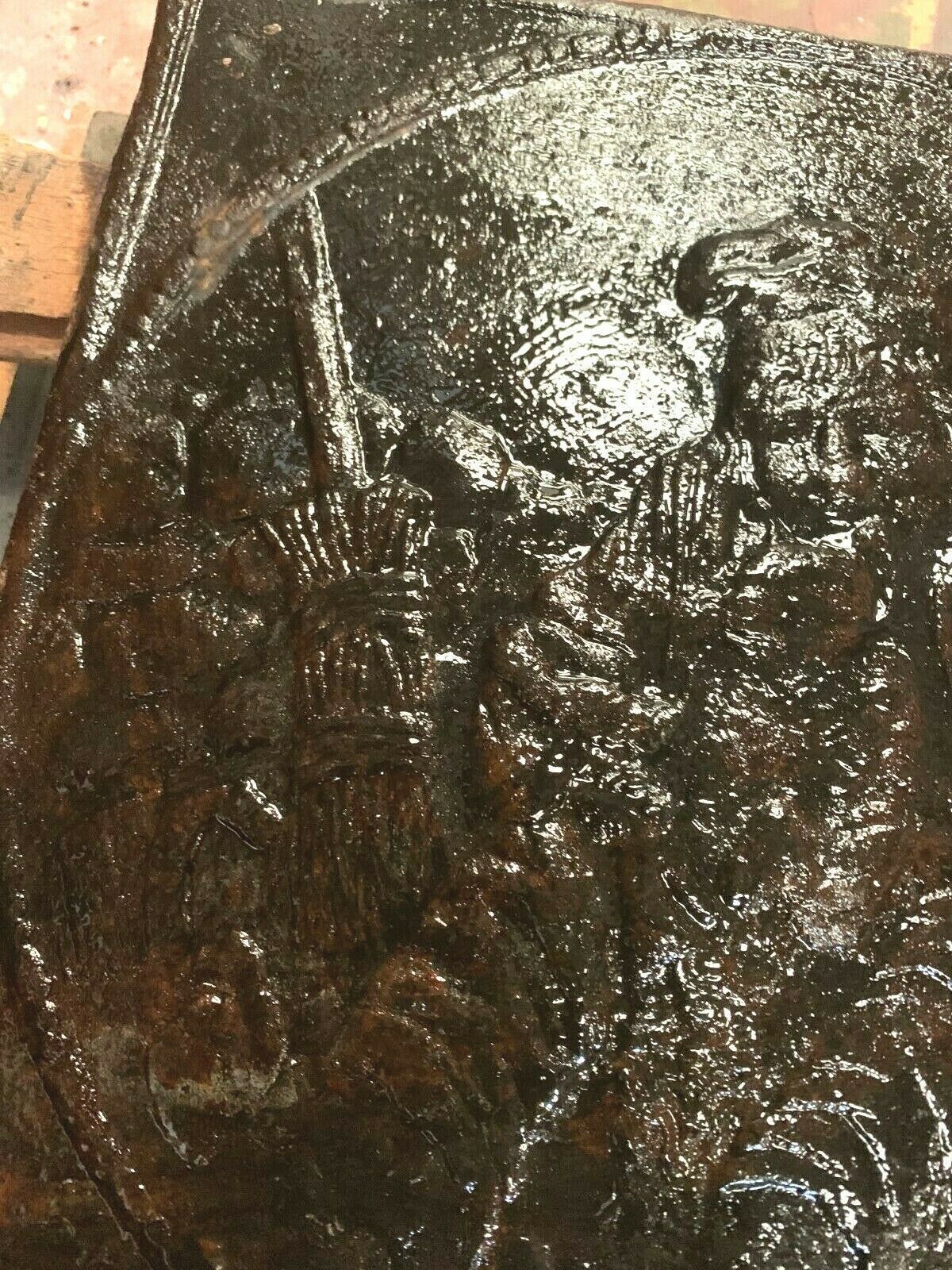 19th Century Cast Iron Fireplace Plate photo 438.56