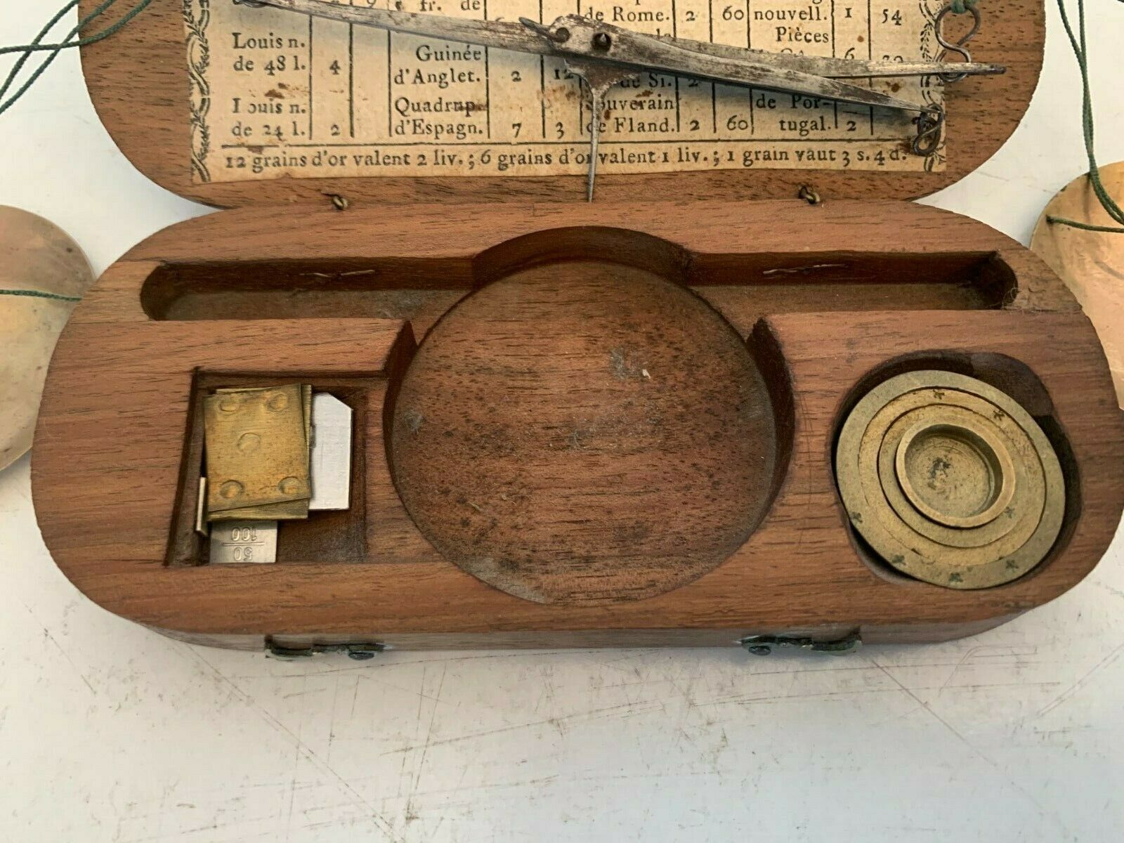 Twentieth Century Wooden Box Jeweler's Pocket Scale photo furniture