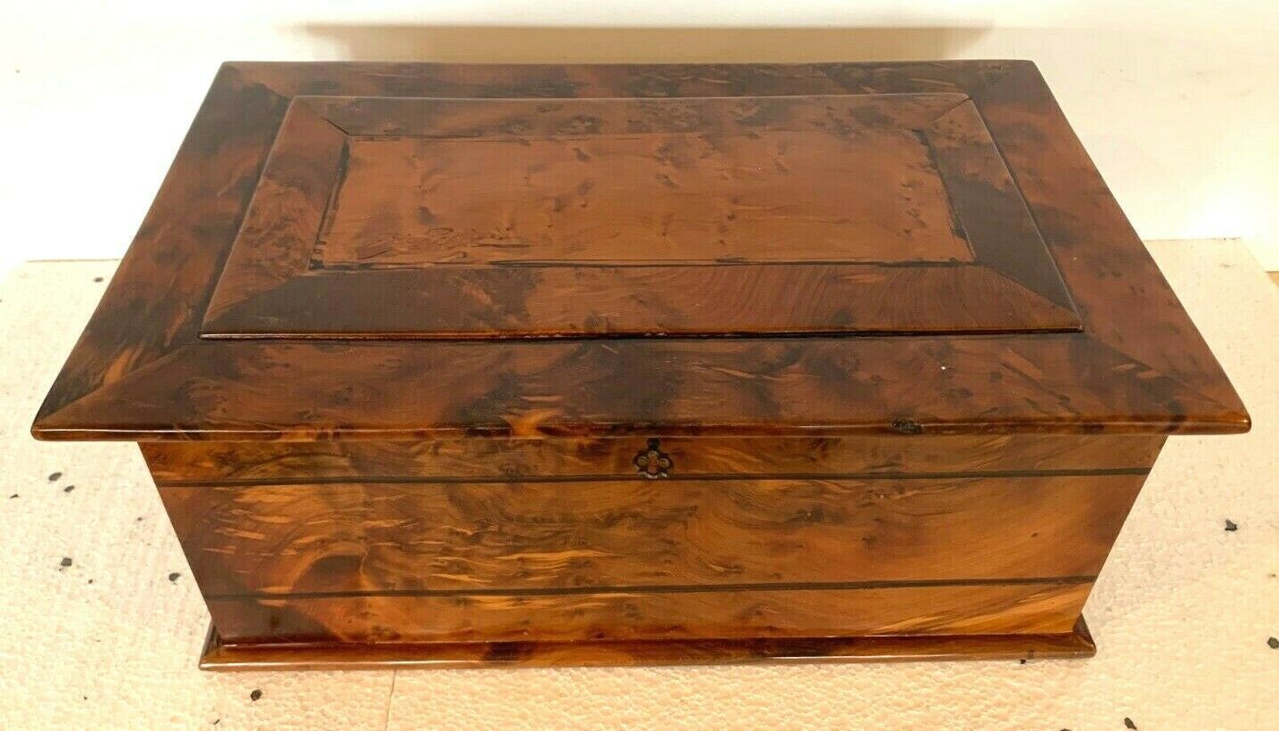 Twentieth Century Interior Thuja Burl Jewelry Box