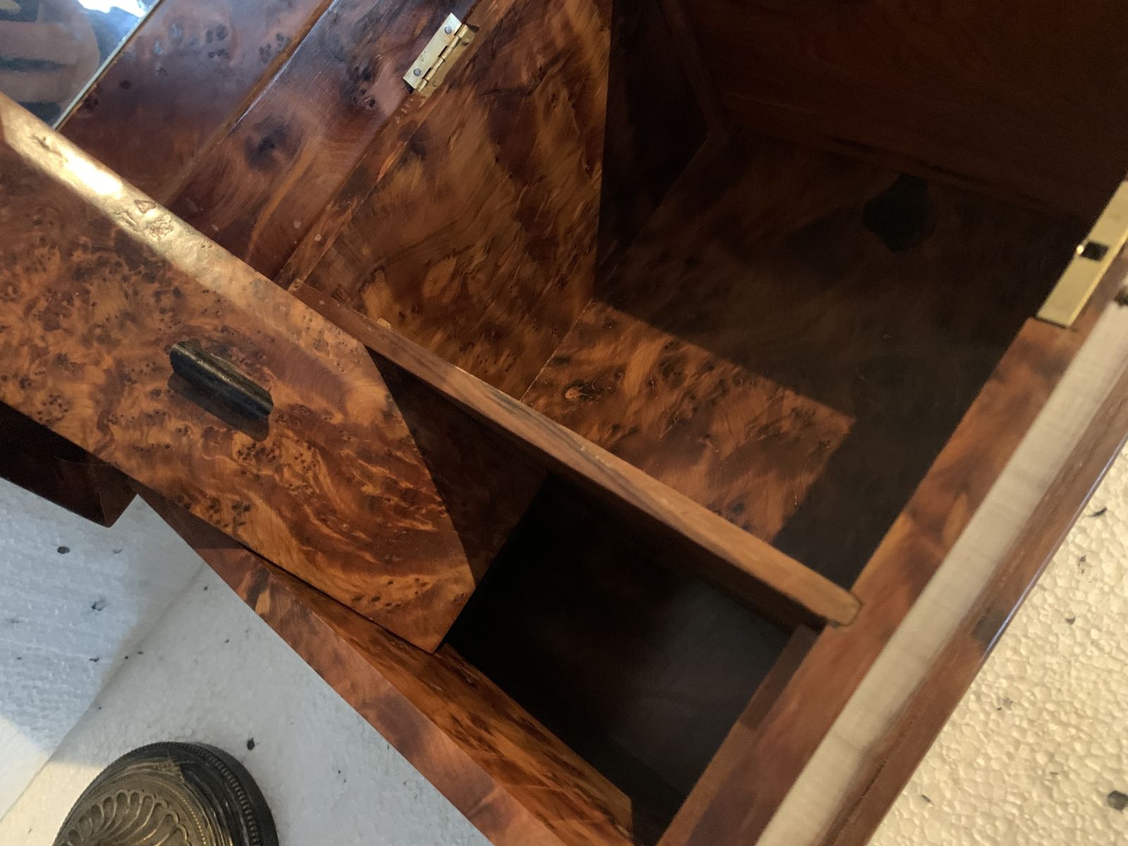 Home Decor Twentieth Century Interior Thuja Burl Jewelry Box photo