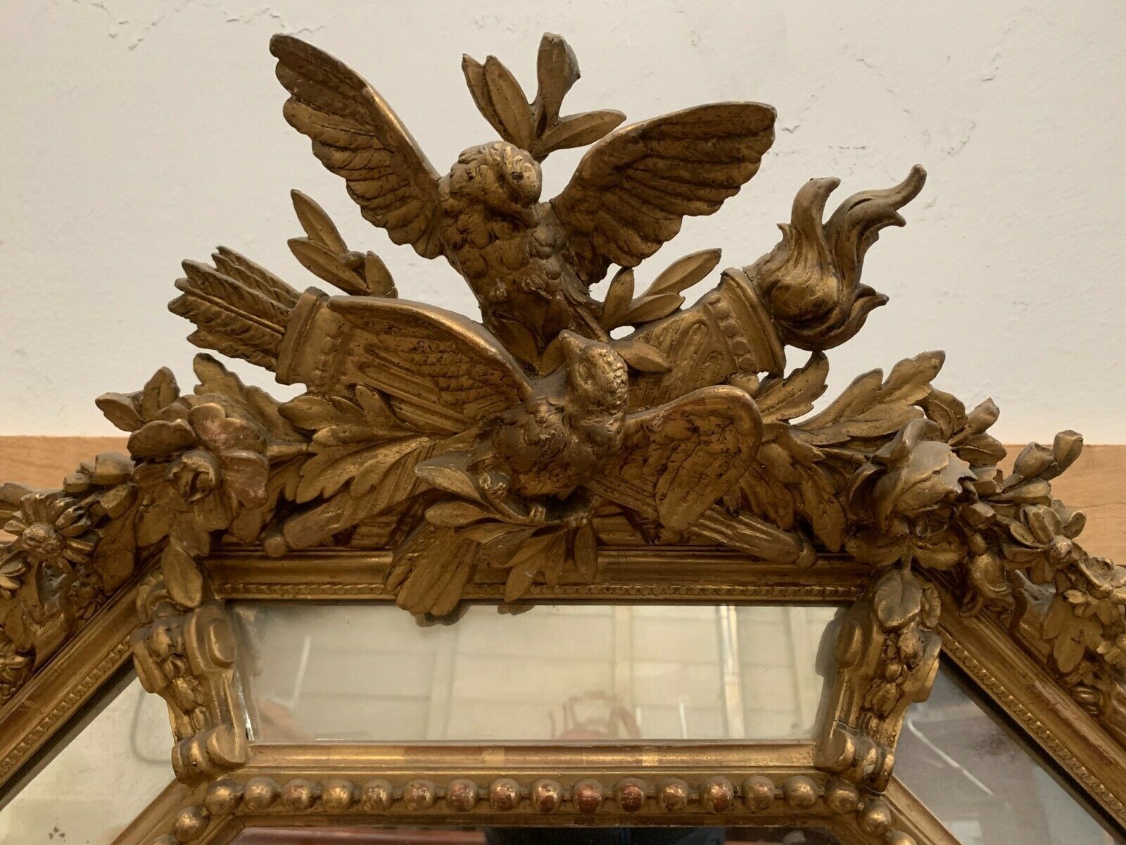 Mirror With Closed Doors In Wood And Gilded Stucco Napoleon III Mirror 19 Century photo Home Decor