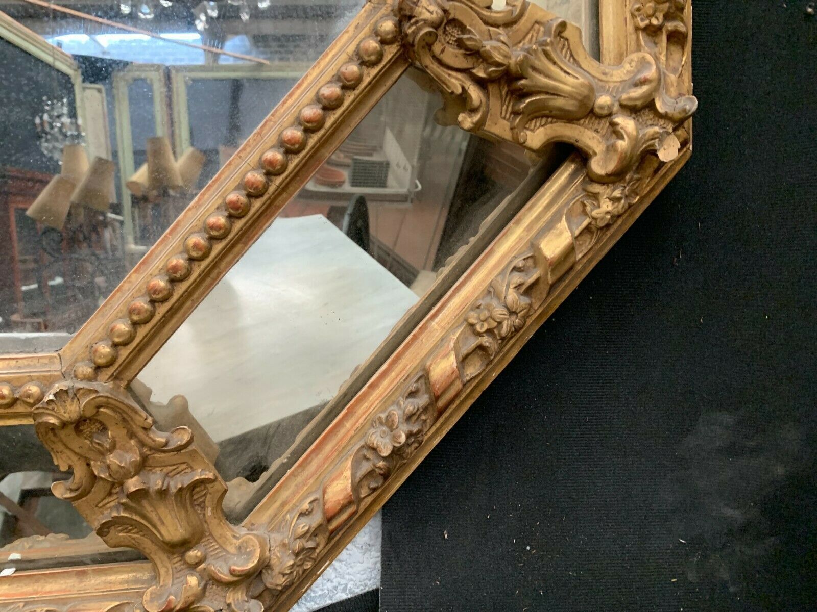 Mirror With Closed Doors In Wood And Gilded Stucco Napoleon III Mirror 19 Century photo Home Decor