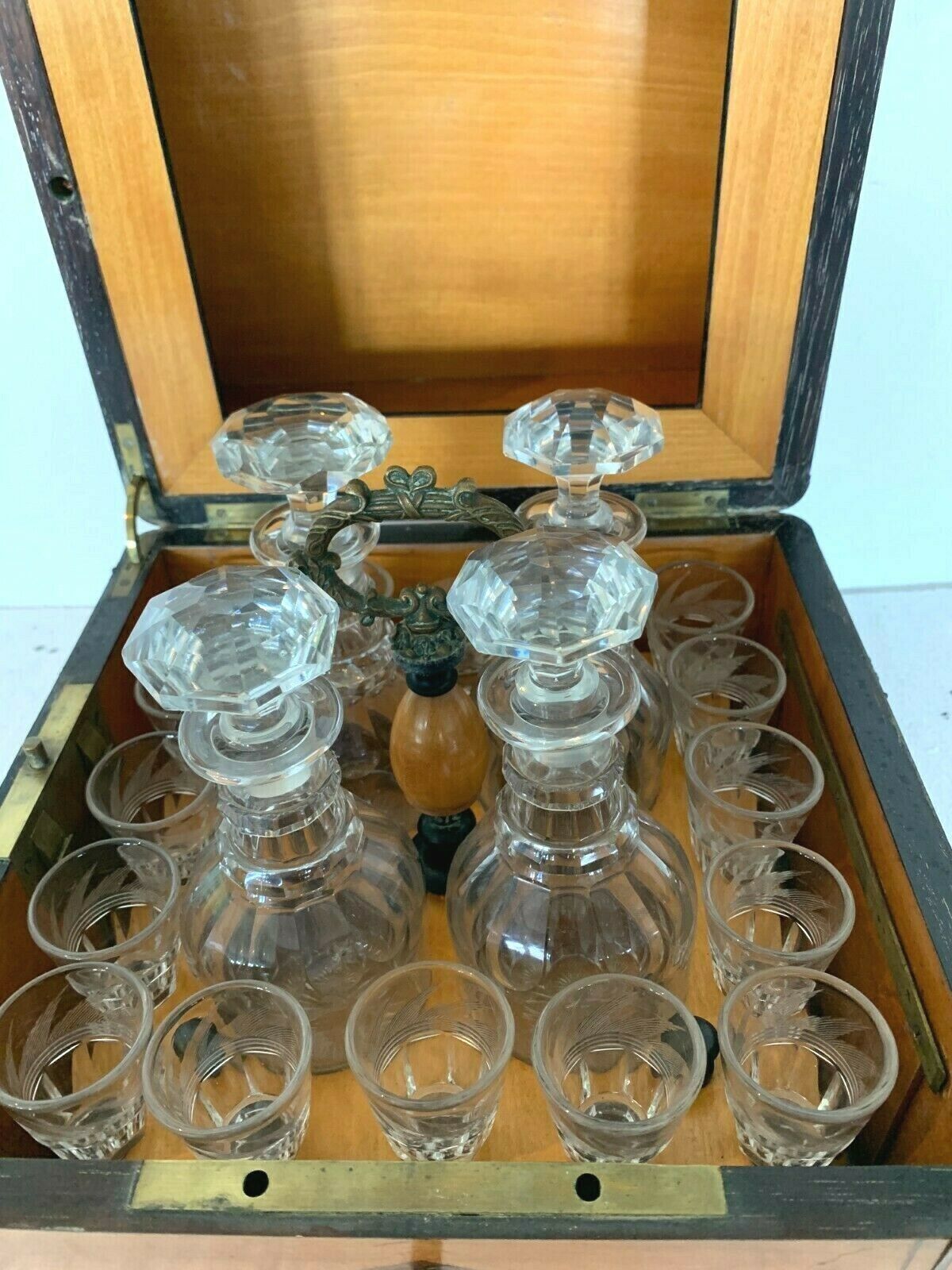 Home Decor Charles X Style Liquor Cellar In 19th Century Lemon Wood Veneer photo