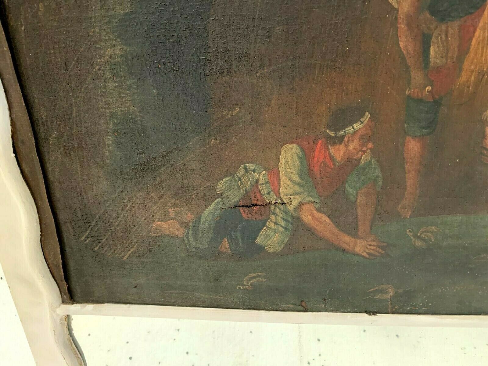 Louis XVI Fireplace Trumeau 18th Century Patinated Wood Frame photo vinterior